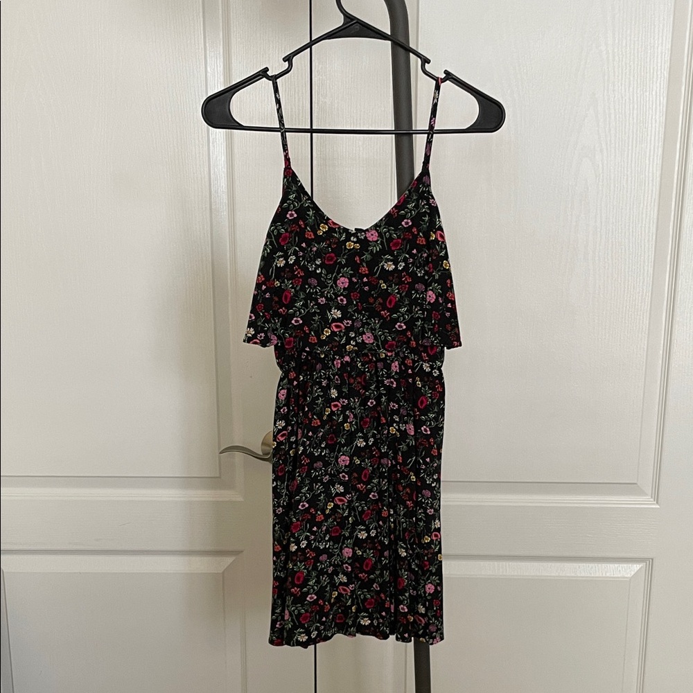 H&M Black Floral Dress